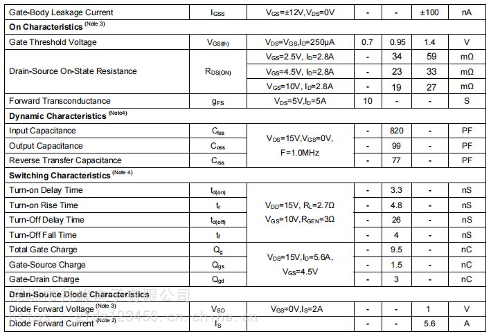 封装:贴片(sot-23)参数:30v   5.