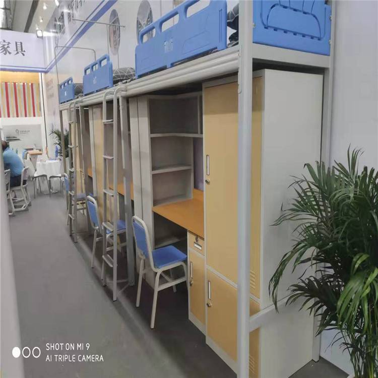 柳州柳北上下铺床图片|宿舍铁床尺寸稳固