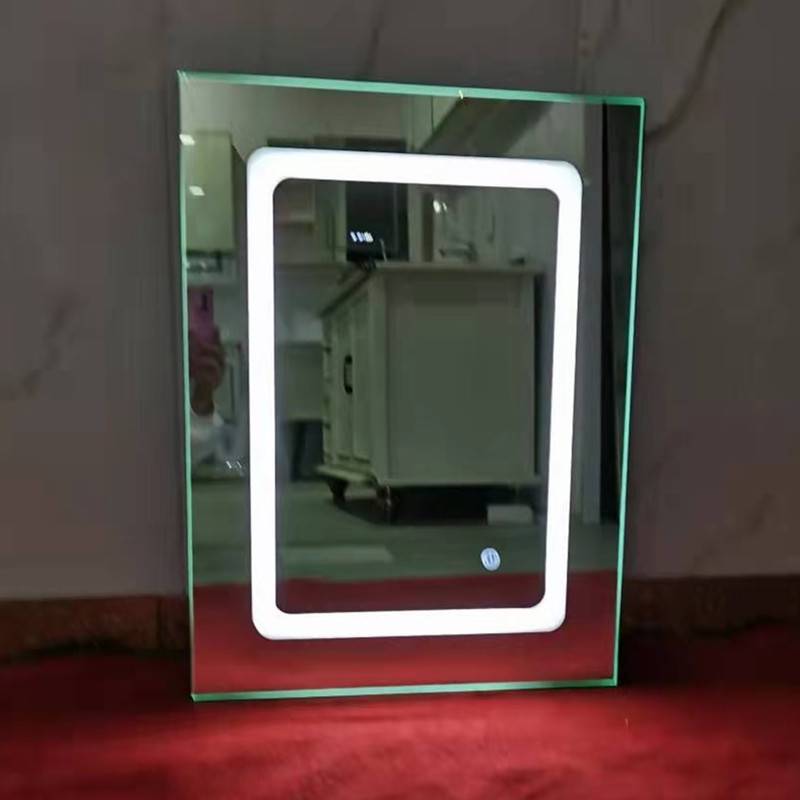 浴室镜柜门led灯镜门扇智能镜门玻璃门扇全铝玻璃门发光触摸镜门