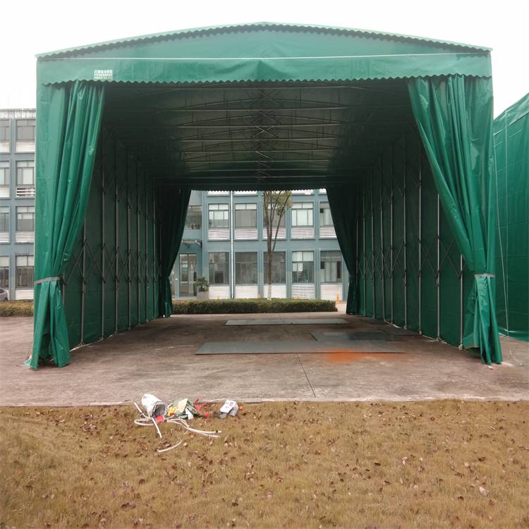 鑫建华可做移动篷布防雨架子移动仓库采用防火阻燃布方案定稿