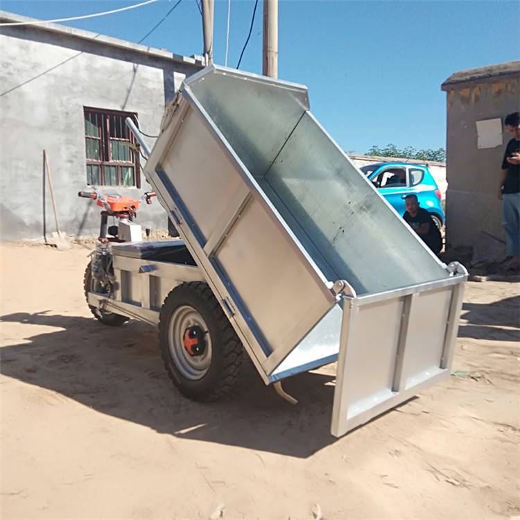 农村拉土拉沙三轮车工地工程三轮拉货车电动三轮车