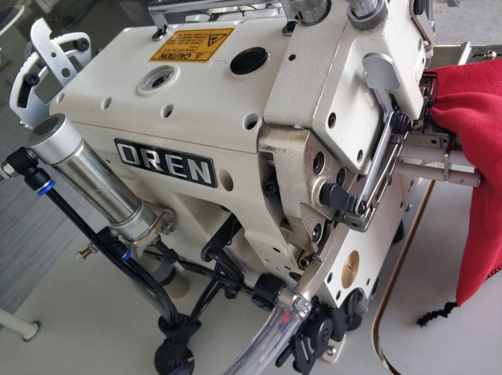 奥玲rnex64d学生t血衫全自动上领女士圆领领子服装厂衬衫上领锁边机