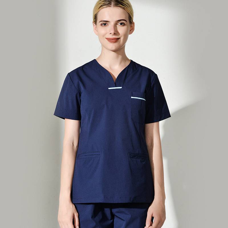 护士洗手衣分体套装男女短袖弹力刷手服医生服隔离衣工作服