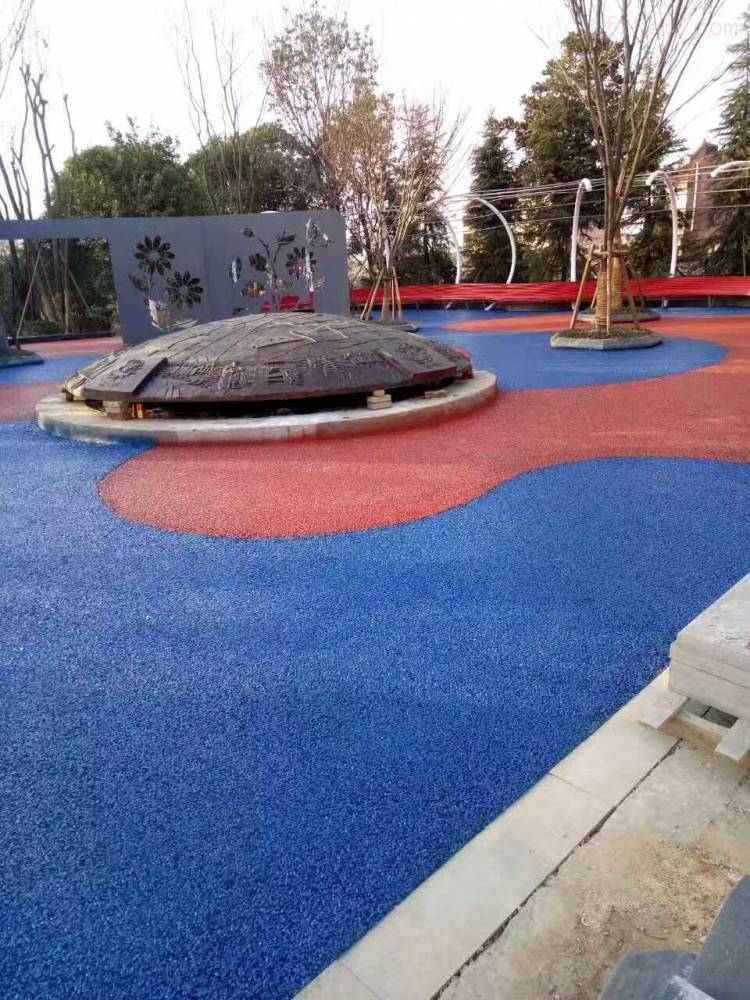 宁波彩色透水地坪/彩色透水混凝土施工 厂家直供材料