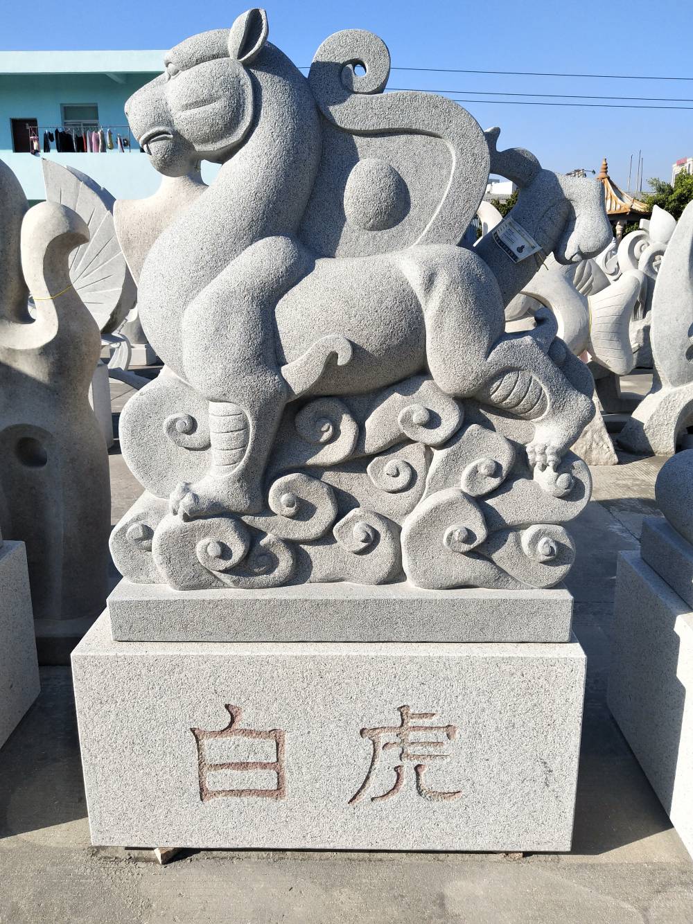 石雕古代四大神兽青龙白虎朱雀玄武住宅四圣兽雕刻