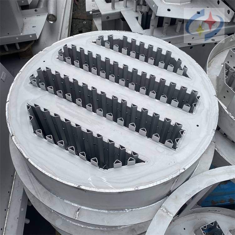 槽盘式气液分布器洗氨塔不锈钢s30408槽盘液体分布器
