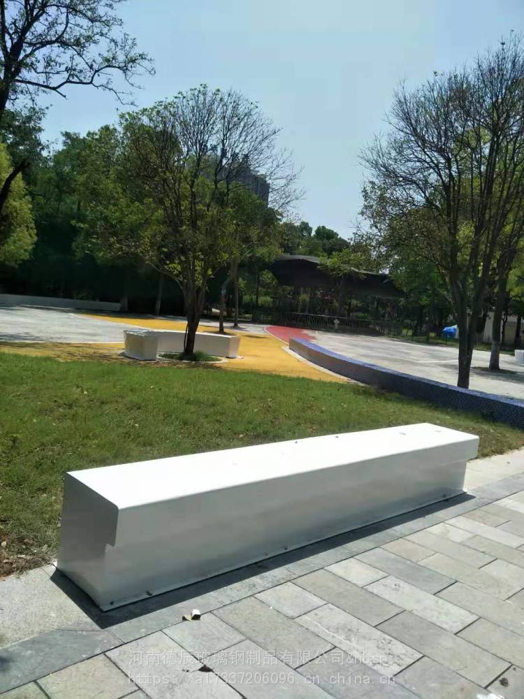 河南玻璃钢户外公园树池座椅美陈圆形树池坐凳