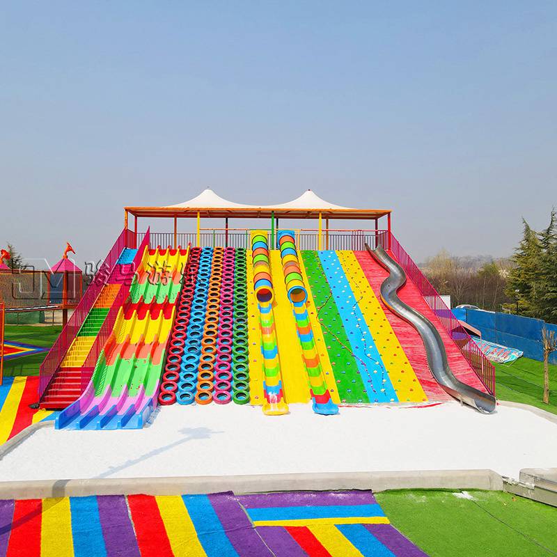 户外无动力乐园器材实地安装儿童网红游乐设备图片