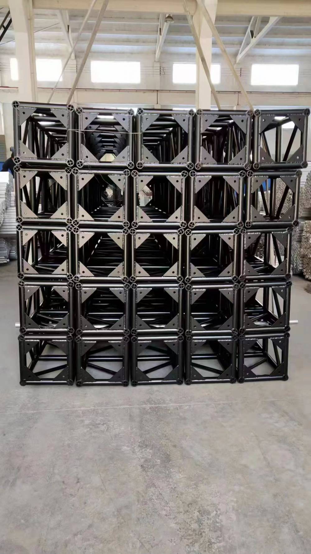 铝合金桁架truus架灯光架喷塑黑色的