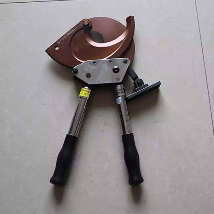 高碳钢棘轮式电缆断线钳铜铝线缆工业齿轮剪刀j40