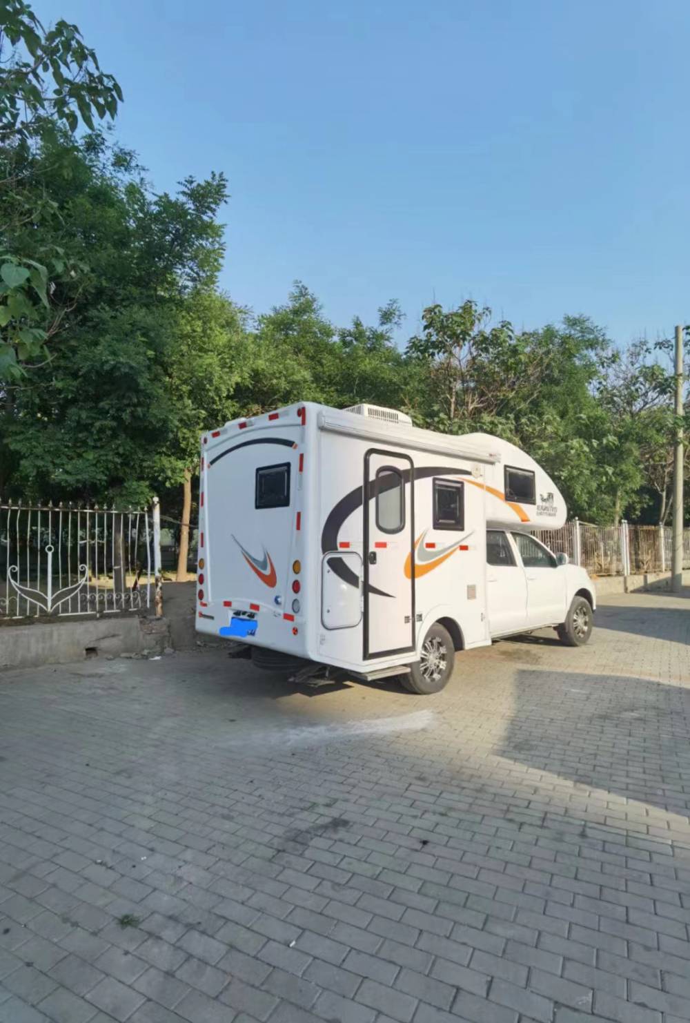 二手房车18年非营运梦之旅黄海双排皮卡房车24三菱发动机手动挡