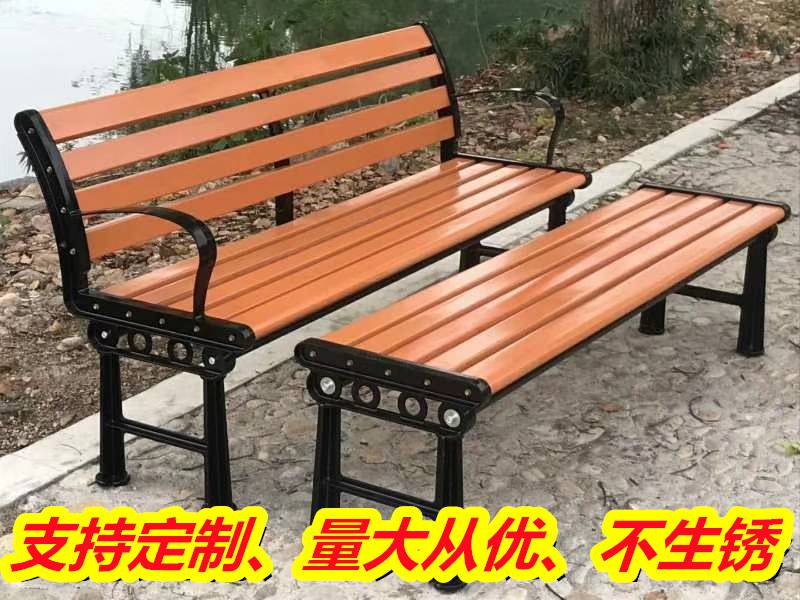 南宁公园椅子批发,塑木防腐木 公园座椅图片