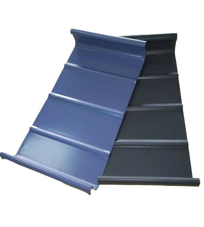 铝镁锰高立边屋面板直立锁边屋面板公共建筑金属屋面板彩涂铝卷图片