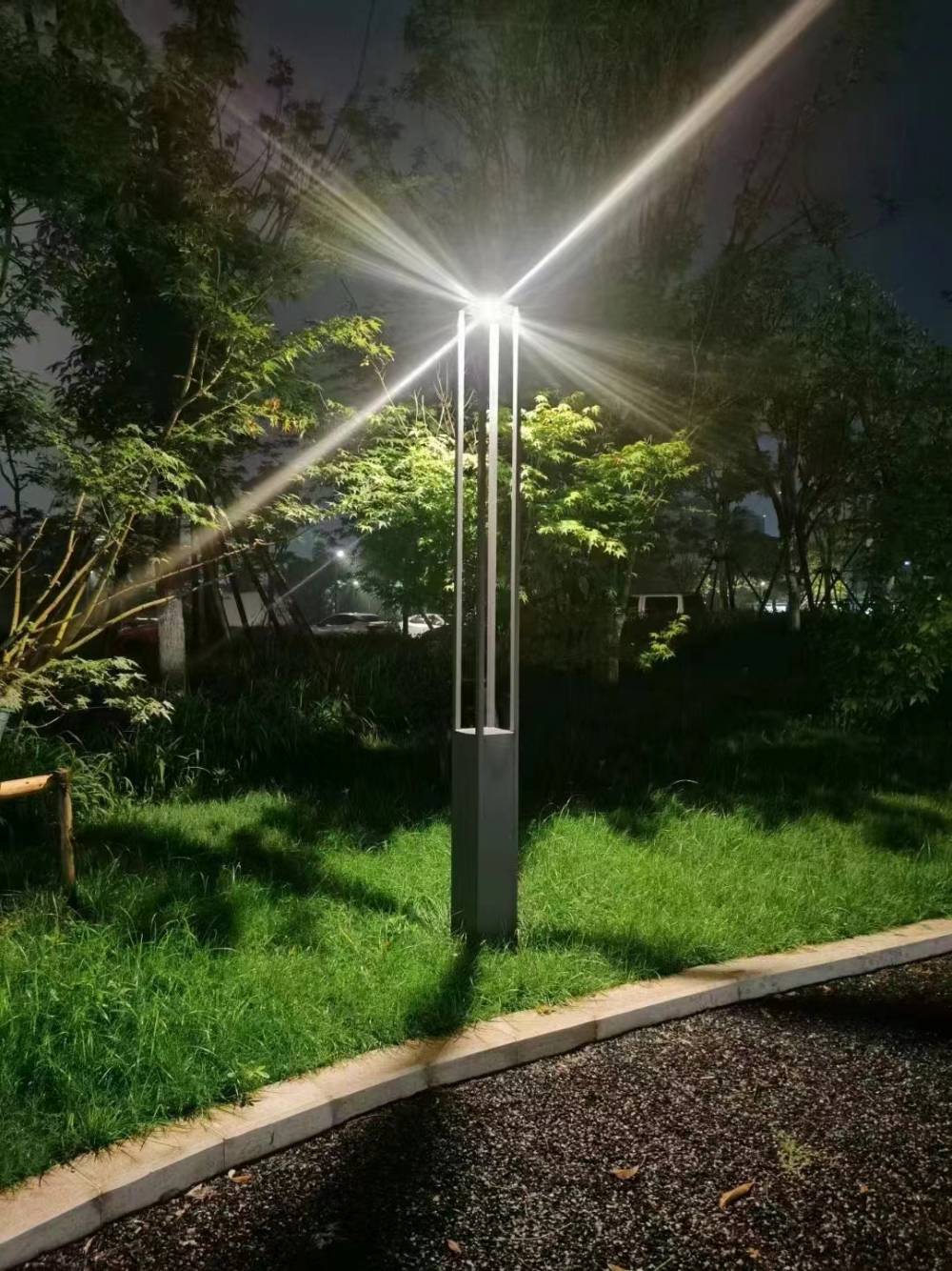 太阳能市电庭院景观灯道路灯3米35米4米5米园林现代简约款