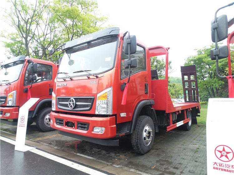 安威汽车蓝牌大运平板运输车物流拉货平板车