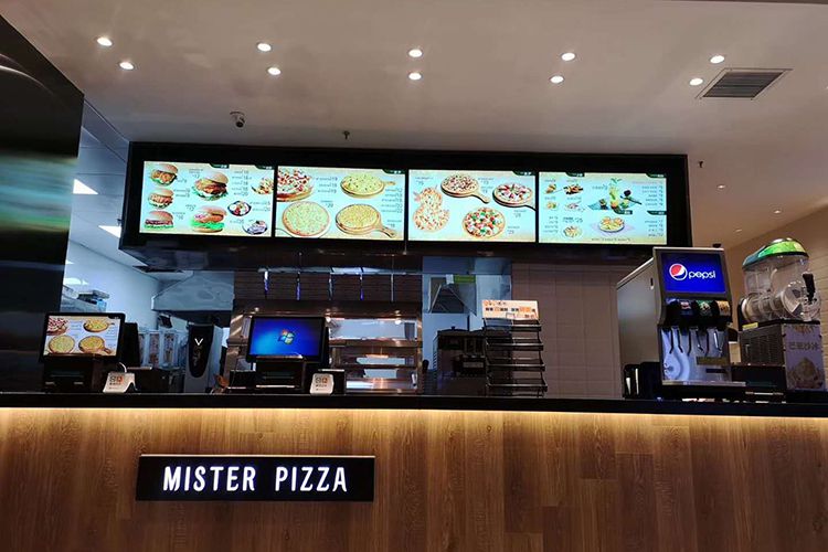 324043505565寸奶茶店餐饮店广告机电子菜单显示屏