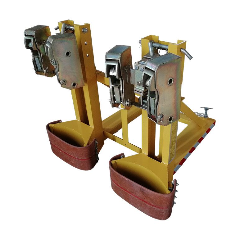 叉车油桶夹具鹰嘴油桶夹鹰嘴叼扣双桶夹抱桶器化工桶桶夹