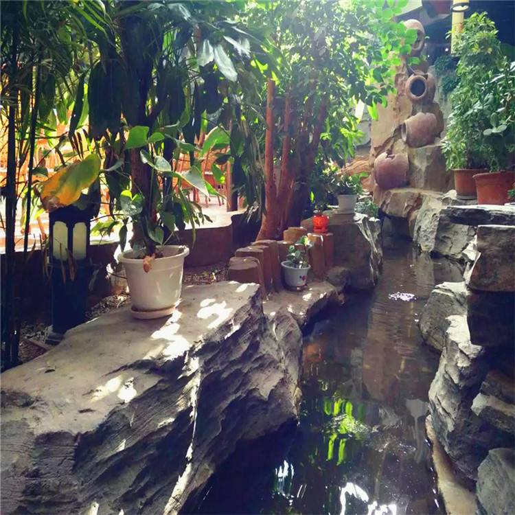 东丽区塑石景观假山流水 设计营造水泥假山 清秀园林 规格齐全