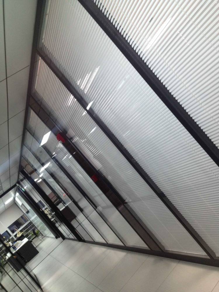 光明办公隔断百叶窗玻璃隔断