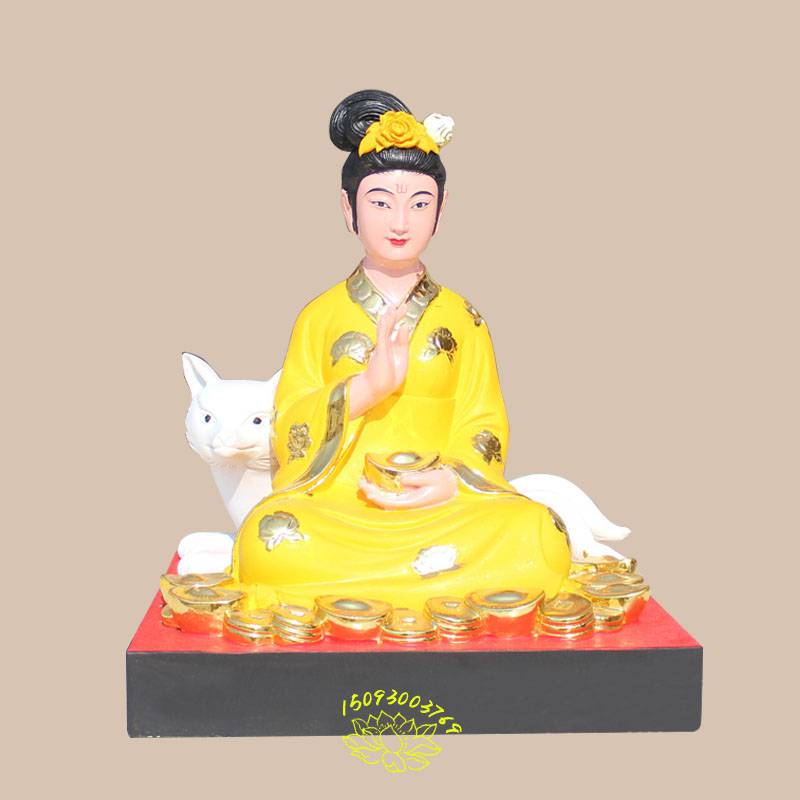 彩绘九尾狐仙神像胡老太爷胡大胡二胡三太爷太奶保家仙河南众缘