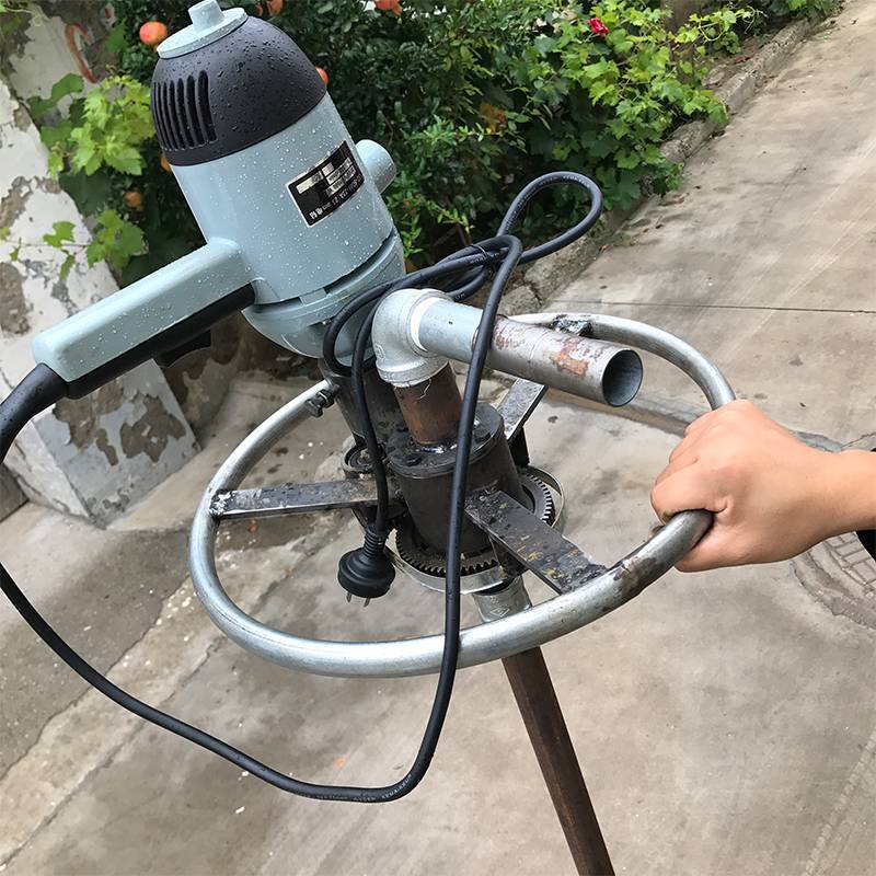 小型电动打井机厂家手电钻式水井钻机广东果园灌溉钻井机