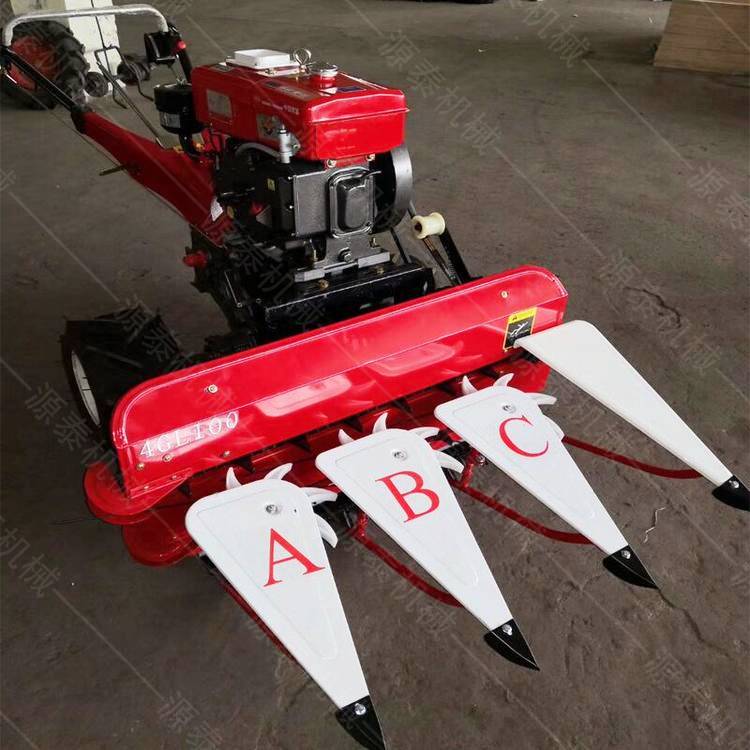 【稻类麦类小型割捆机 一边倒自走式收割机 玉米小麦割晒机】价格