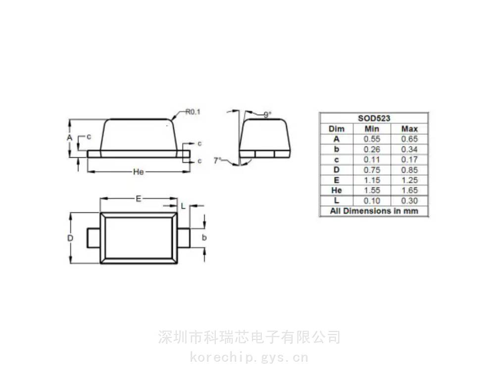 DIODES达尔 SDM20U40Q-7 肖特基势垒二极管 具有PPAP能力