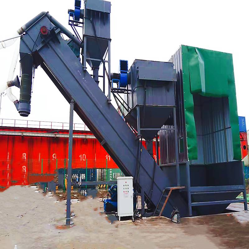 吉林水泥卸集装箱拆箱机每小时150吨卸灰机粉煤灰卸车机