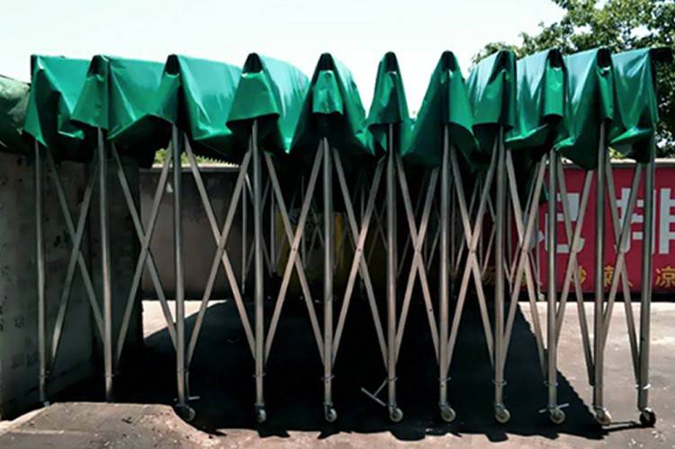 合肥户外防雨推拉雨棚伸缩式遮阳蓬