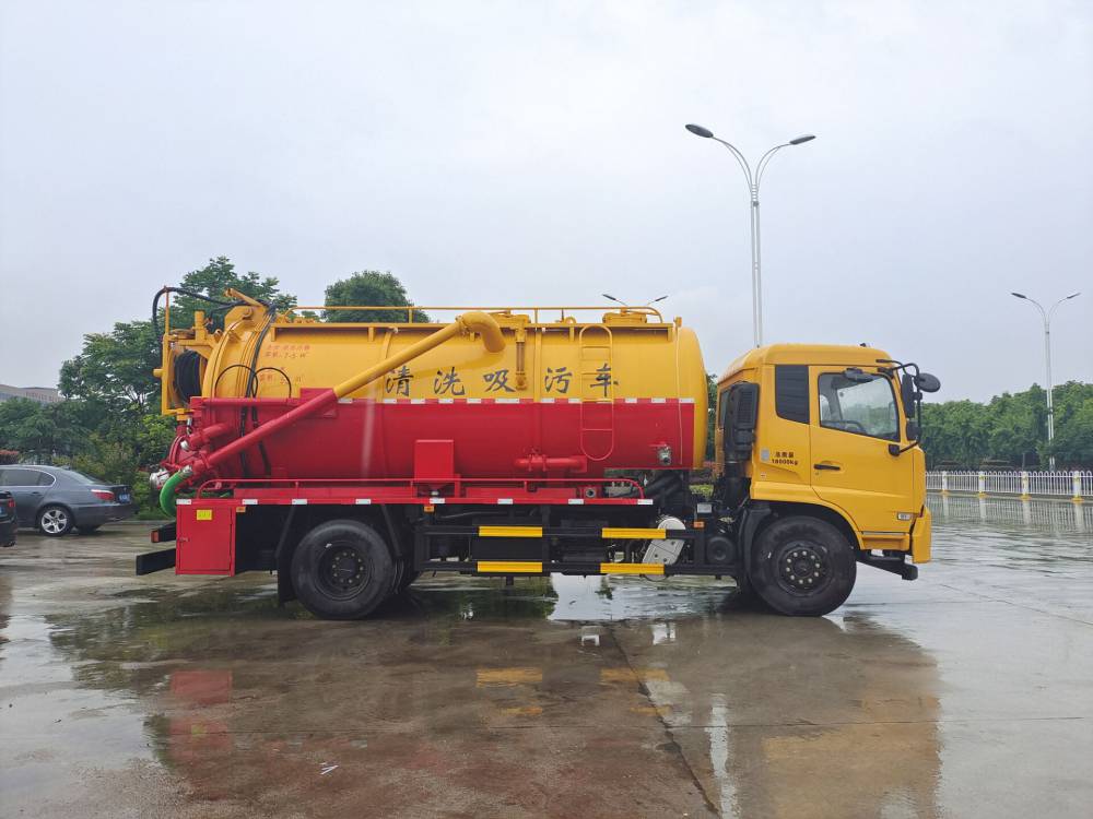 市政管道疏通15方联合疏通车高压清洗吸污一体车