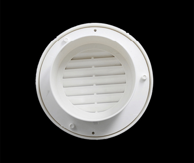 厂家外墙出风口pvc防雨防风罩油烟机管道通风口塑料透气帽