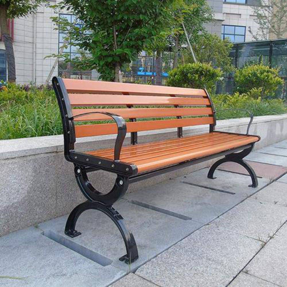 螺蛳湾公园椅批发防腐木长椅规格可定制尺寸