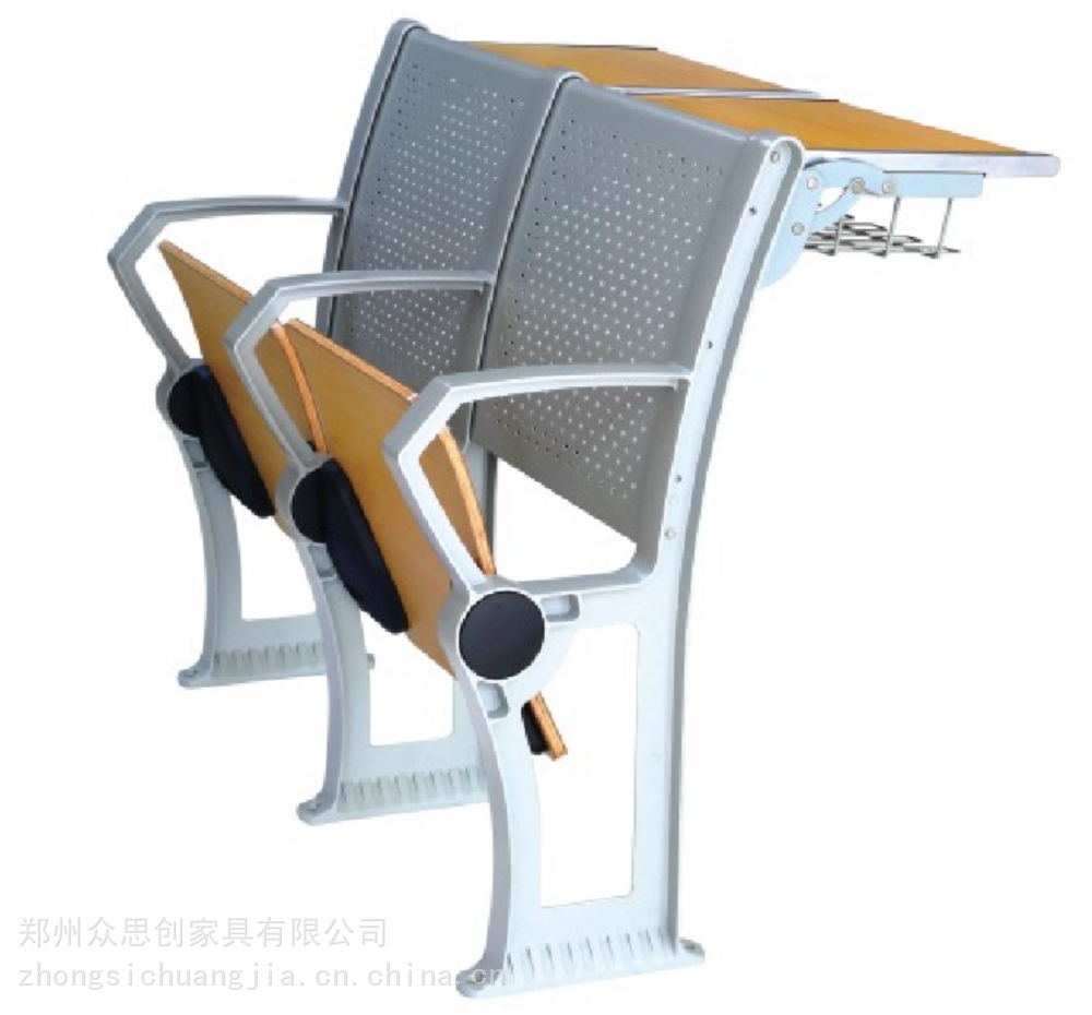 汕头潮阳学生教室铝合金折叠连排椅众思创家具