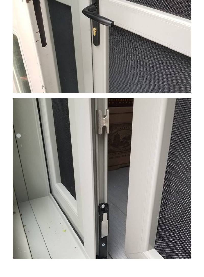 【意美达子母防蚊防盗金刚网纱门 单开对开铝合金