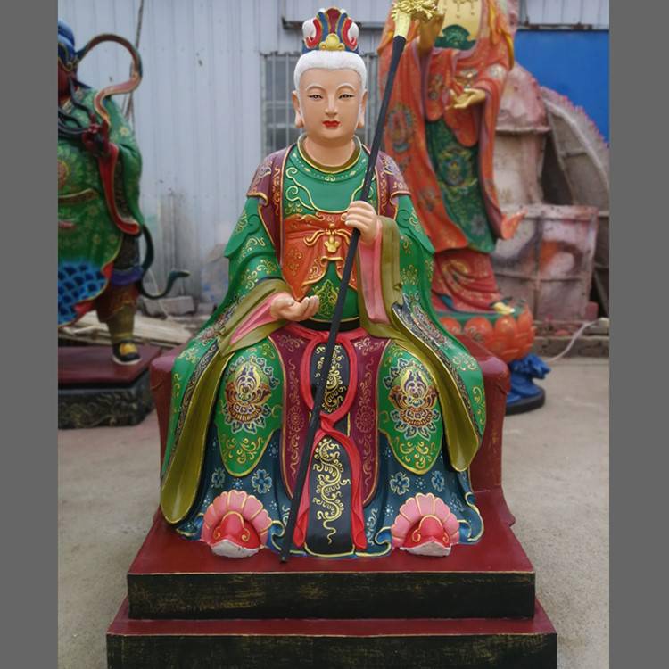 白云奶奶雕像白云菩萨神像白玉奶奶白衣观音佛像眼光娘娘神像红衣眼光