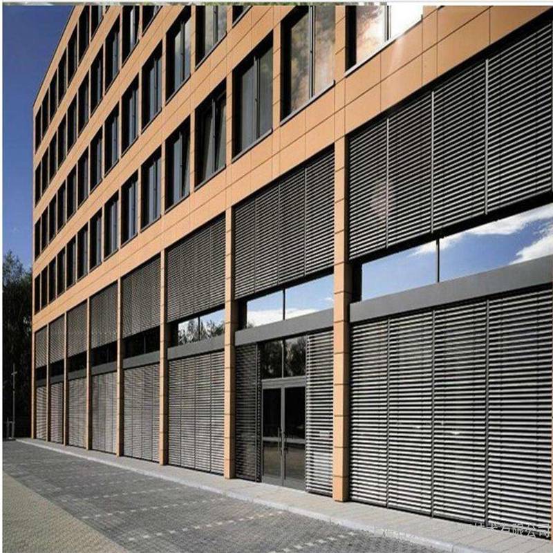 户外遮阳帘户外百叶遮阳电动百叶外遮阳百叶帘定做厂家