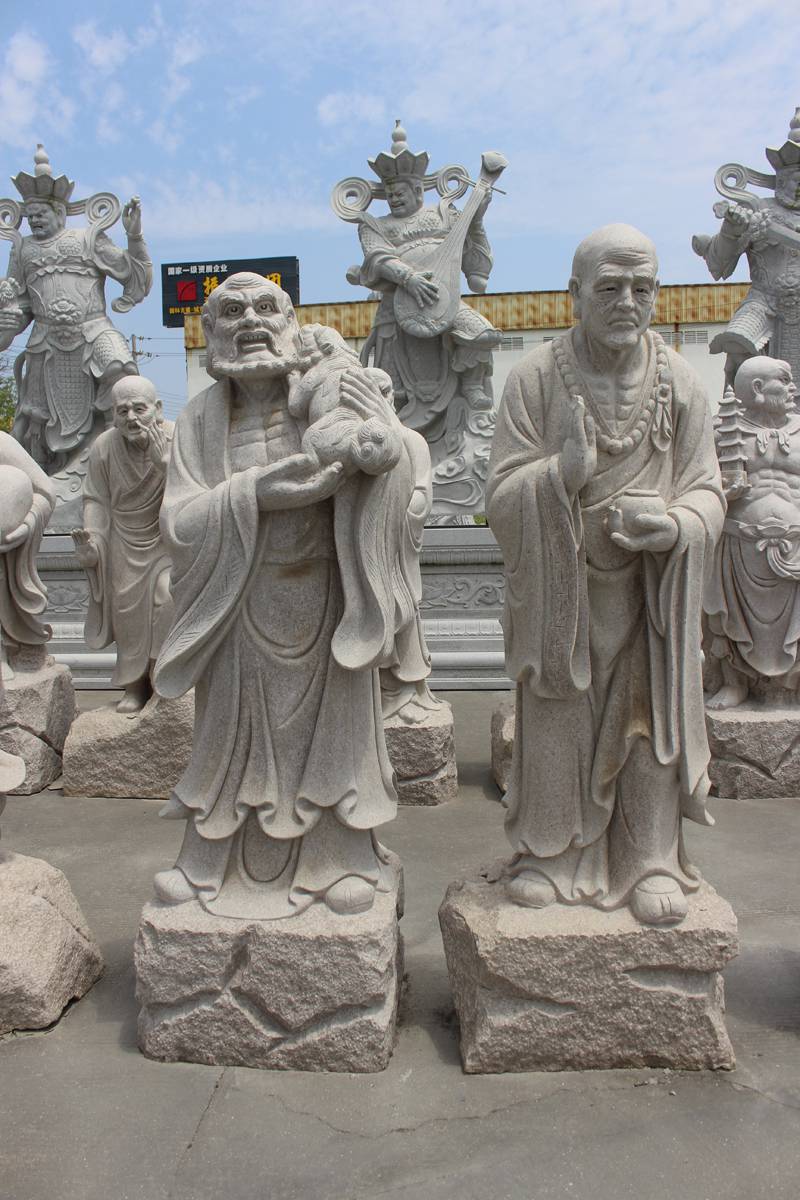 石雕十八罗汉单个图片汉白玉观音像工艺讲究多种雕刻