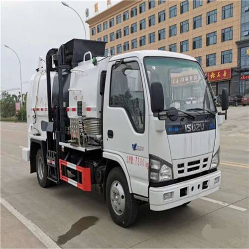 蓝牌罐式餐厨垃圾车a 泔水车5方a 不锈钢餐厨车a