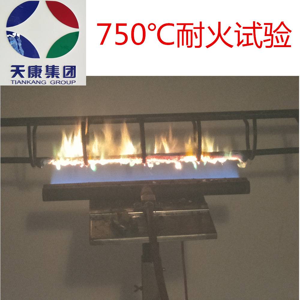 耐火電纜進行750℃耐火試驗