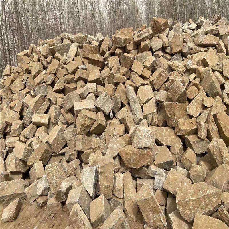 土建园林浅灰色毛石浆砌片石青灰色板岩垒墙石灰色干砌块石