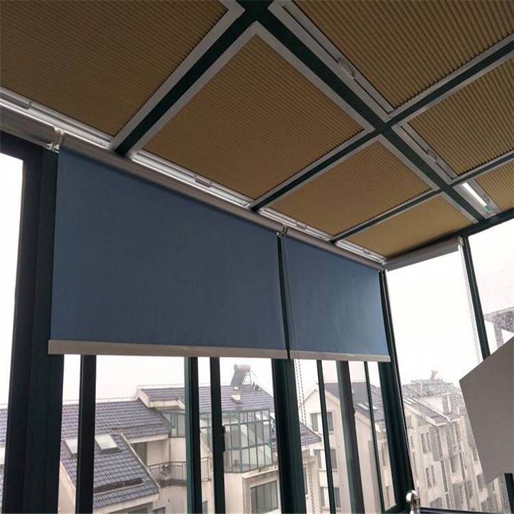 蜂巢帘定做 天棚遮阳窗帘 阳光房顶帘 可上门测量