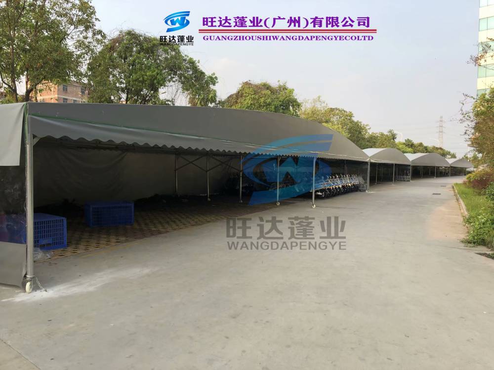 包头源头厂家定制雨棚伸缩式 膜结构雨棚 大型修车棚各类雨棚,遮阳蓬