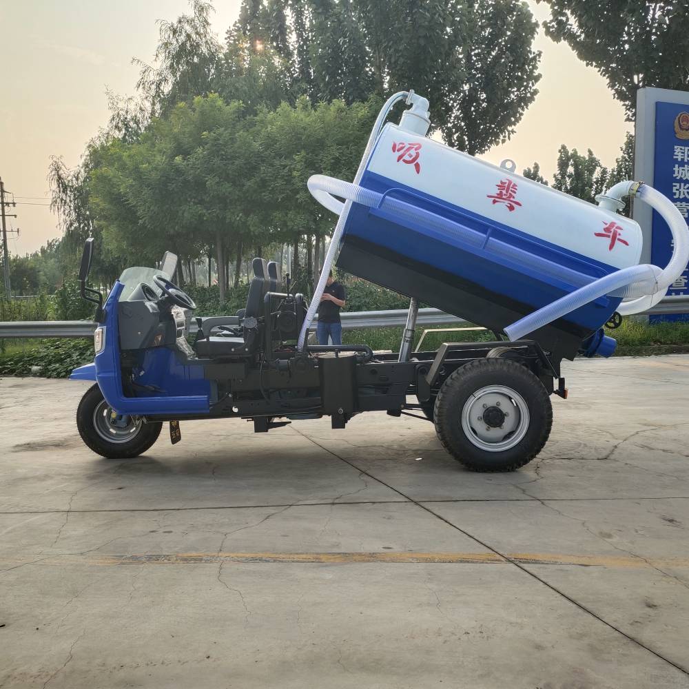 时风柴油三轮吸粪车养殖场粪便吸粪机大型清洗吸污车
