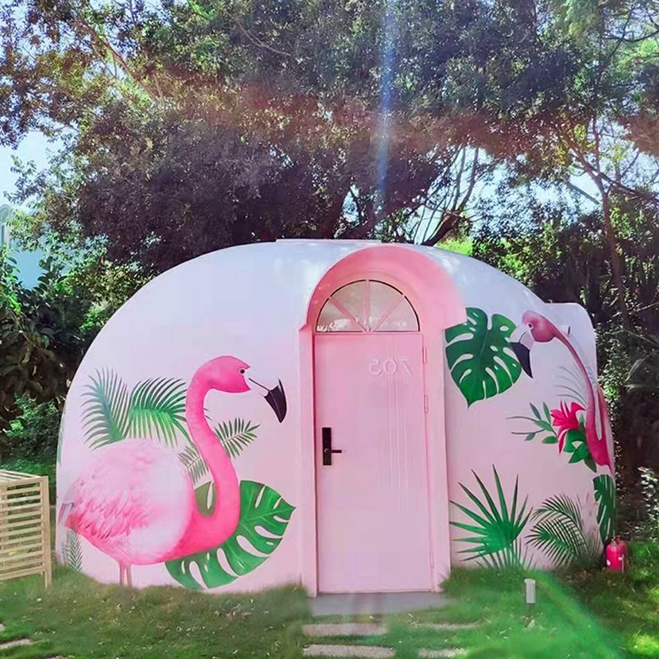 建房eps泡泡屋生产厂家火山岛馒头屋快装房出口哆咪屋多少钱一平图片