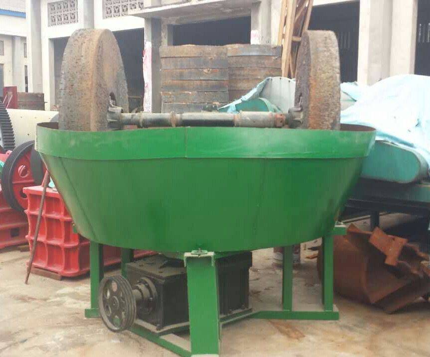 供应碾金机湿碾机电碾子900型碾金机选金双轮碾磨机1200磨盘