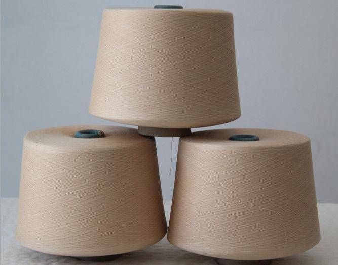 天然彩棉浅棕色深棕色浅绿色深绿色32支纱紧密纺3070图片