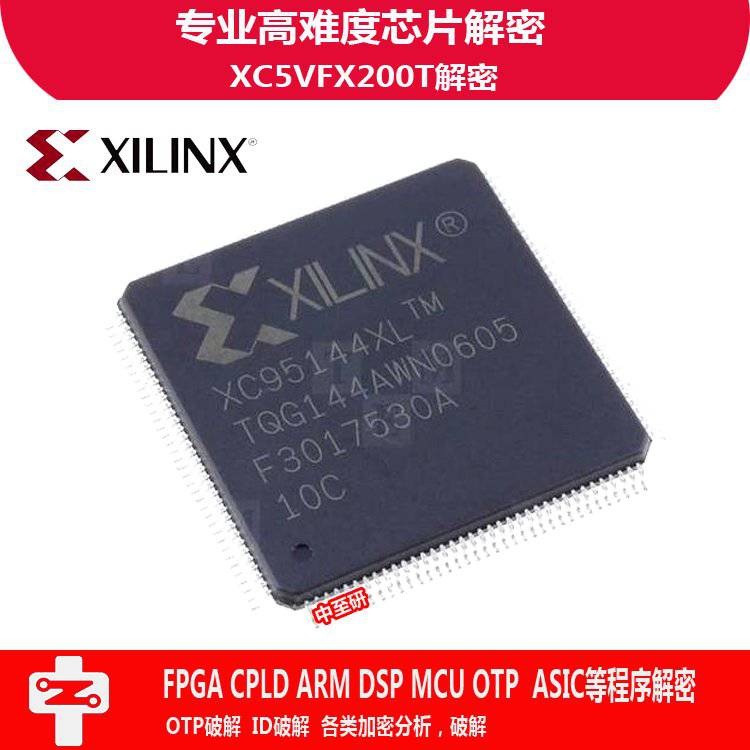 中至研|XILINX（赛灵思）|XC5VFX200T|芯片|IC|程序破解|解密|复制