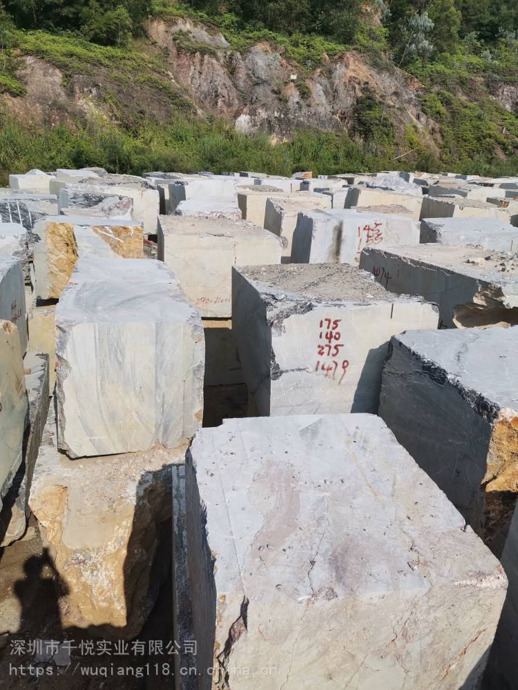 天然大理石荒料深圳大理石原石一批