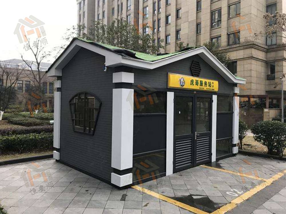 在垃圾收集房的外形设计上更具有人性化,功能上更具实用性.