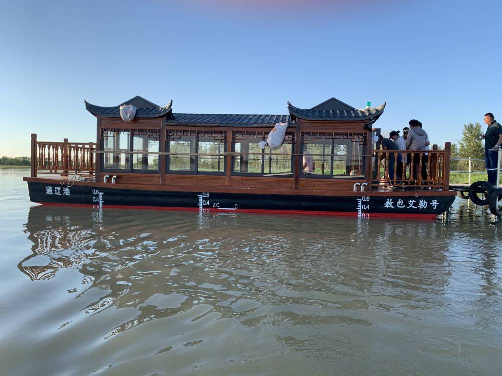 观光船厂家 画舫景观船 8米10米12米仿古画舫船楚韵船厂黑龙江哈尔滨